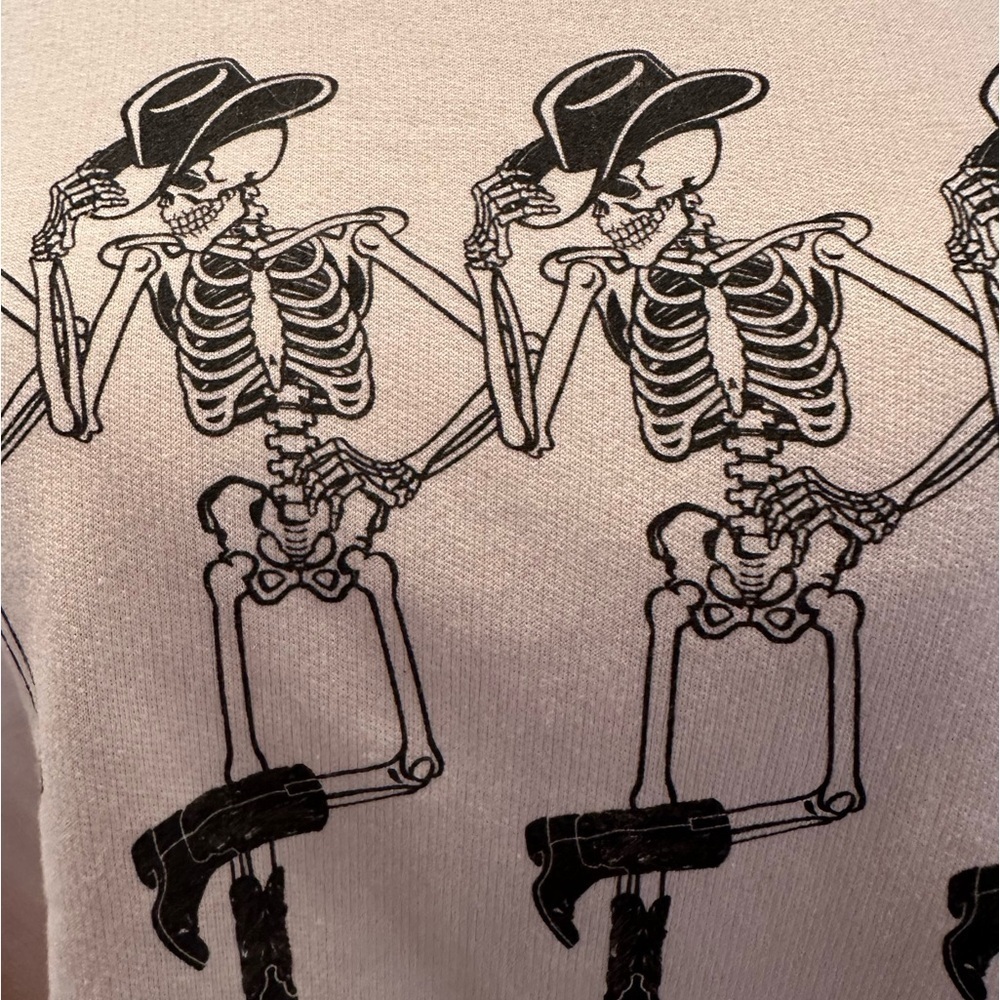 ALTARD STATE Dancing Skelton cowboy crew neck women’s size xs - Picture 7 of 10